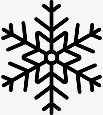 雪花冬季天气预报图标图标