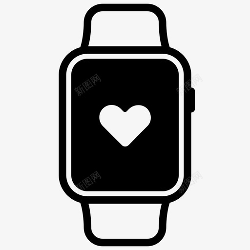 心脏手腕手表图标svg_新图网 https://ixintu.com 健康 喜欢 心率 心脏 心脏监护仪 手腕 手表 智能 最爱 爱 脉搏