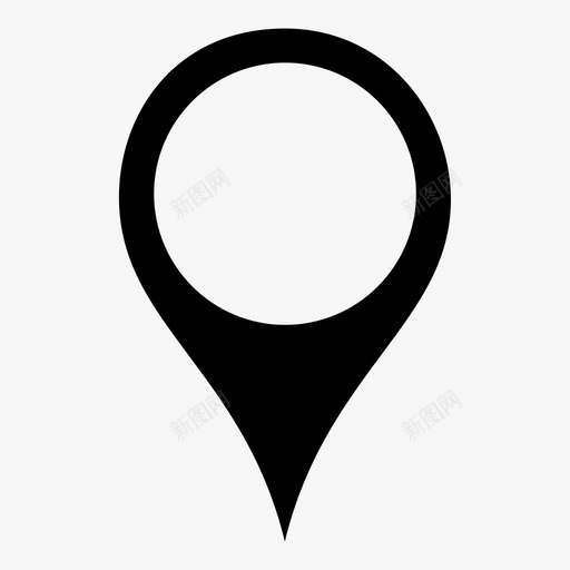 地图标记位置点svg_新图网 https://ixintu.com 位置 圆 地图标记 标记 点 环 白色 范围 视线