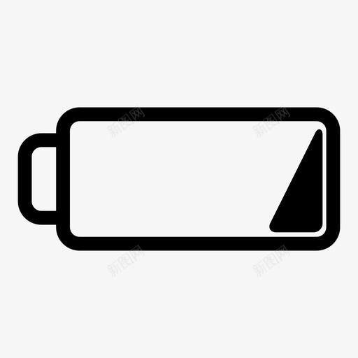 电池电量低电量图标svg_新图网 https://ixintu.com 低电量 充电 电池 电池电量 电量