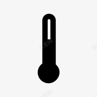 高温温度计汗水图标图标