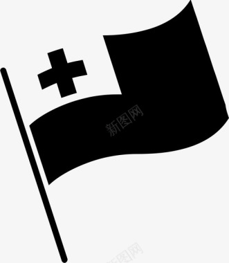 汤加国旗符号代表图标图标
