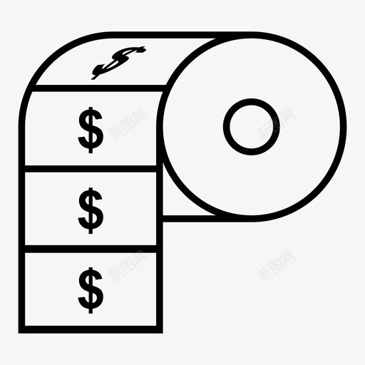 卫生纸富人废物图标svg_新图网 https://ixintu.com 卫生纸 奢侈品 富人 废物 现金 美元钞票 肮脏的富人 金钱 钞票