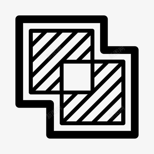 排除复合插图图标svg_新图网 https://ixintu.com 复合 形状 排除 探路者 插图 方块 正方形 装配 重叠