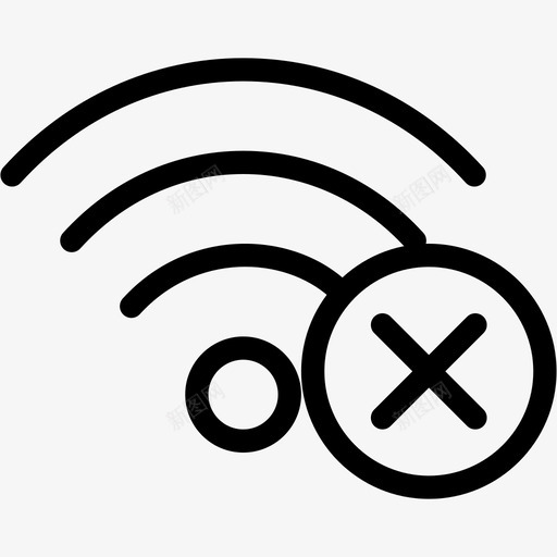 wifi错误警告慢速图标svg_新图网 https://ixintu.com internet wifi错误 关闭 愤怒 慢速 网络 网络线路图标 警告 警报 计算机