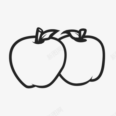 苹果零食营养图标图标
