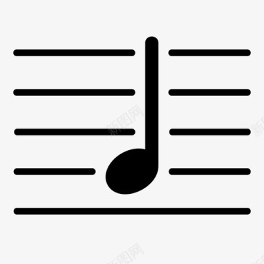 音符音乐家乐谱图标图标