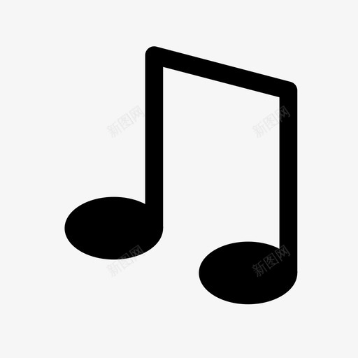 音符音乐符号旋律图标svg_新图网 https://ixintu.com 乐器 双音符 旋律 歌词 音乐和乐器 音乐符号 音符 音频