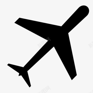 飞机天空运输方式图标图标