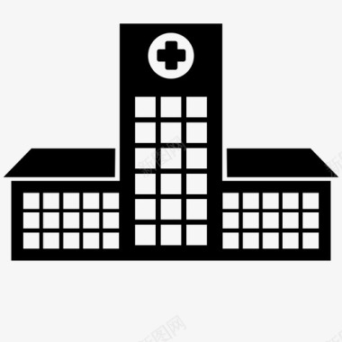医院建筑护理图标图标