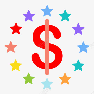 美元符号货币价格图标图标