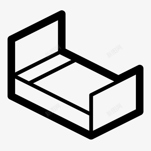 床家具休息图标svg_新图网 https://ixintu.com 休息 单人床 双人床 家具 床 睡眠床 组装