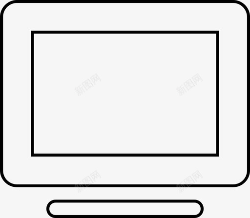 电脑电视系统图标svg_新图网 https://ixintu.com mac 屏幕 显示器 桌面屏幕 桌面显示器 电脑 电脑屏幕 电视 系统 线条图标