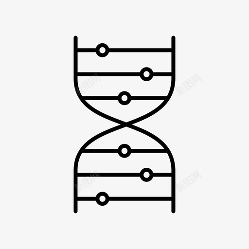 dna螺旋双螺旋人类生物学图标svg_新图网 https://ixintu.com dna螺旋 rna 人类生物学 双螺旋 研究 科学