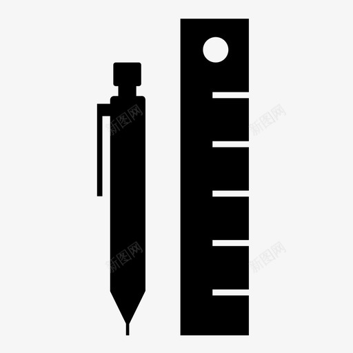 书写用具回到学校图标svg_新图网 https://ixintu.com 书写用具 回到学校