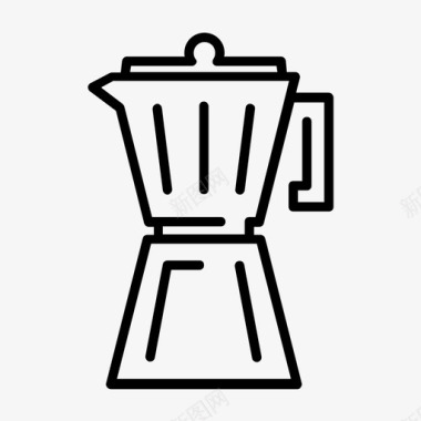 茶壶咖啡馆咖啡图标图标