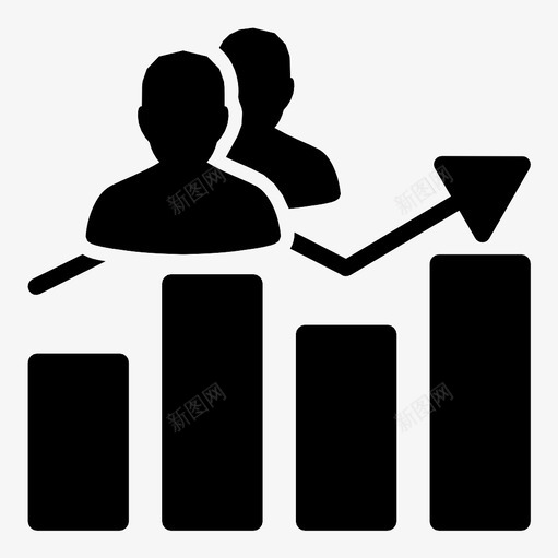 条形图统计信息图图标svg_新图网 https://ixintu.com 信息图 分析 图表 条形图 统计