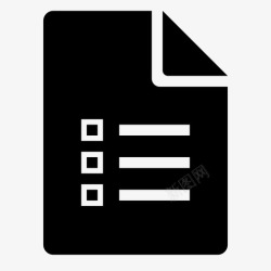 控制页面检查表文件测试修订图标高清图片