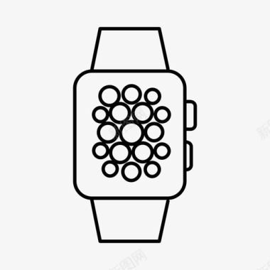 数字手表苹果手表图标图标