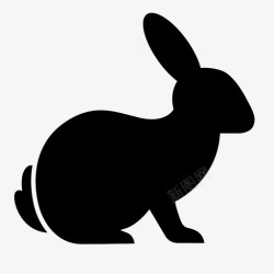 兔子腿兔子眼睛手图标高清图片