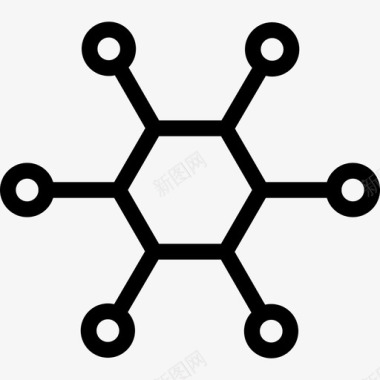 分子测试科学家图标图标