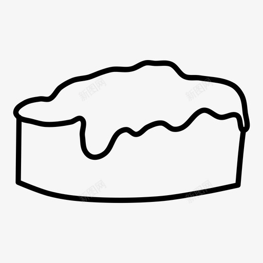 蛋糕奶油甜点图标svg_新图网 https://ixintu.com 吃的 奶油 款待 甜点 糖 蛋糕 食物 食物涂鸦