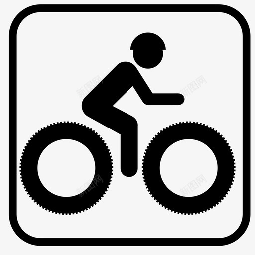 允许胖骑自行车图标svg_新图网 https://ixintu.com 允许胖骑自行车