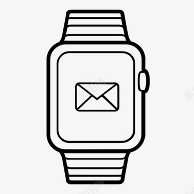 智能手表可穿戴设备短信图标图标