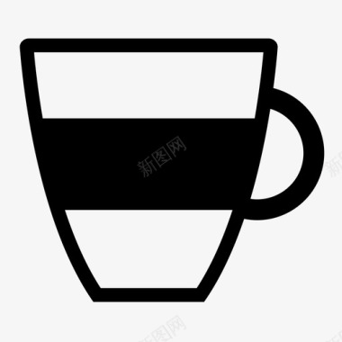马克杯醒醒茶杯图标图标
