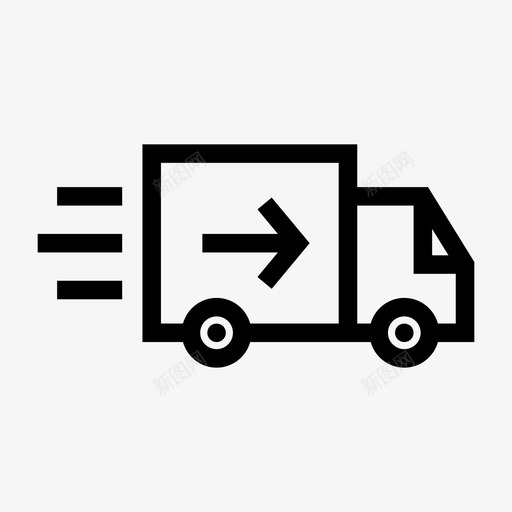 交货半卡车装运图标svg_新图网 https://ixintu.com 交货 半卡车 商店 特快专递 联系方式 装运 轨道 运输 速度