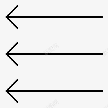 左箭头引导指示图标图标