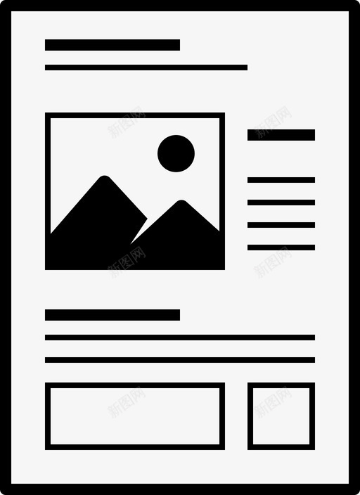 文档报告图标svg_新图网 https://ixintu.com lil文件 信函 图像 图片 报告 故事板 文档 版面 纸张 页面