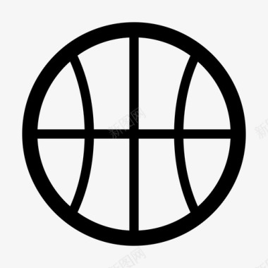 篮球运动游戏球图标图标