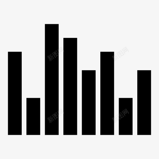 均衡器条形图图表图标svg_新图网 https://ixintu.com 图表 均衡器 播放 条形图 波形 音乐 音量