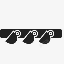 挂杯子厨房杯子挂在架子上图标高清图片