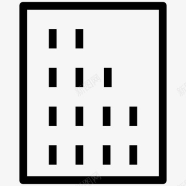 大厦公寓楼商业大厦图标图标