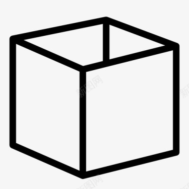 箱子纸板手提图标图标