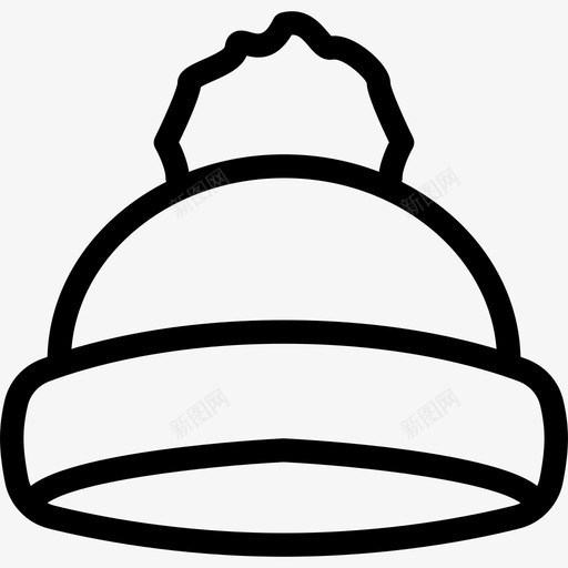 帽子儿童覆盖物图标svg_新图网 https://ixintu.com 儿童 头 帽子 年轻 温暖 衣服配件线图标 覆盖物