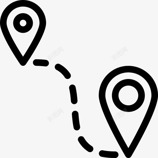 距离导航英里图标svg_新图网 https://ixintu.com gps 地图 地图位置线图标 导航 方向 旅行 测量 英里 计算 距离 远