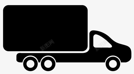 卡车装运储存图标图标