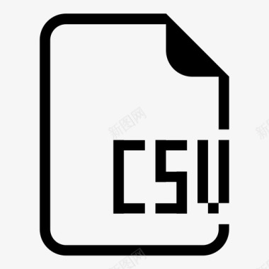 csv文件文档扩展名图标图标