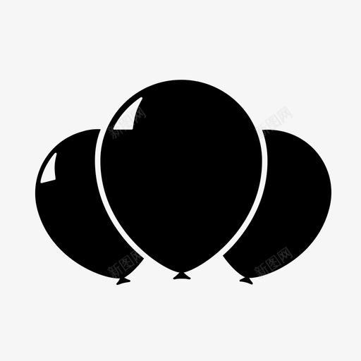 气球派对氦气图标svg_新图网 https://ixintu.com 乐趣 充气 庆祝 气球 氦气 派对 漂浮 生日聚会