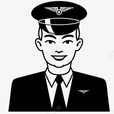 飞行员旅行者职业图标图标