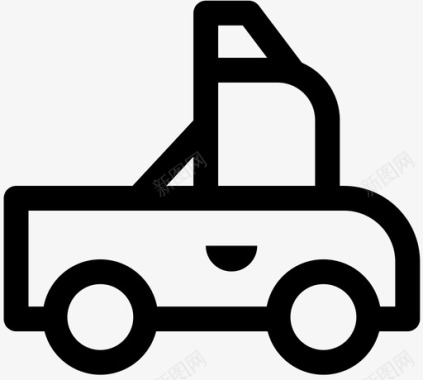 拖车运输服务图标图标