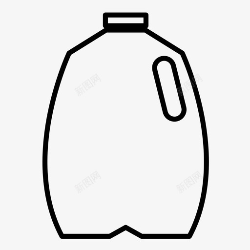 牛奶早餐奶制品图标svg_新图网 https://ixintu.com 加仑 奶制品 早餐 牛奶 罐子 食品 食品杂货