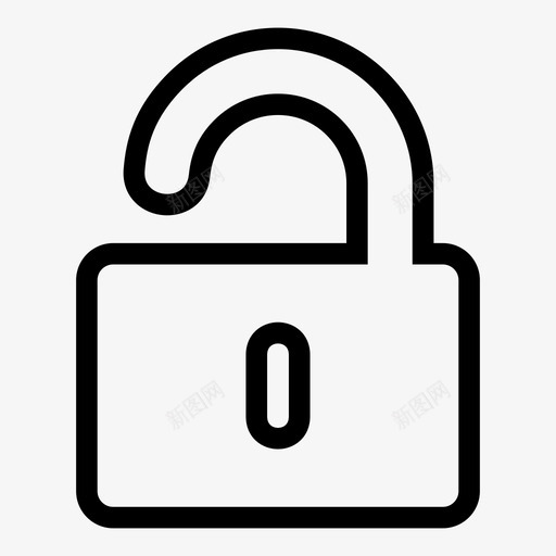 解锁安全取消连接图标svg_新图网 https://ixintu.com 不安全 取消连接 取消链接 安全 解封 解锁 释放