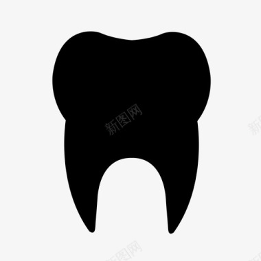 牙齿犬齿牙科图标图标