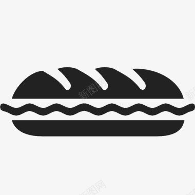 三明治食物餐食图标图标