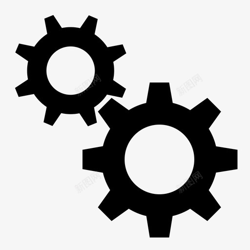 齿轮工具和设置偏好图标svg_新图网 https://ixintu.com 偏好 工具和设置 工程师 机械 选项 齿轮 齿轮箱