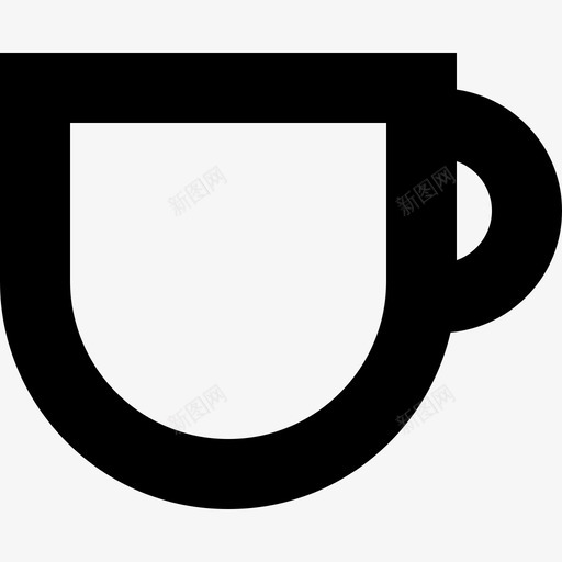 咖啡物品杯子图标svg_新图网 https://ixintu.com 咖啡 咖啡馆 大笔画 材料 杯子 物品 茶具 饮料